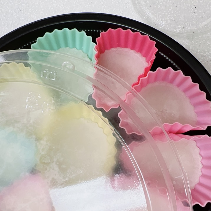 レンジで簡単 洗い物がラク 小分け求肥